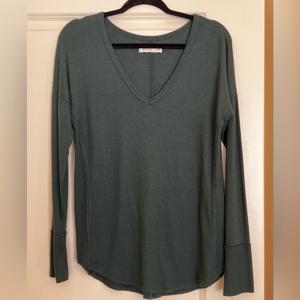 Abercrombie & Fitch soft a&f cozy green sweater, medium
